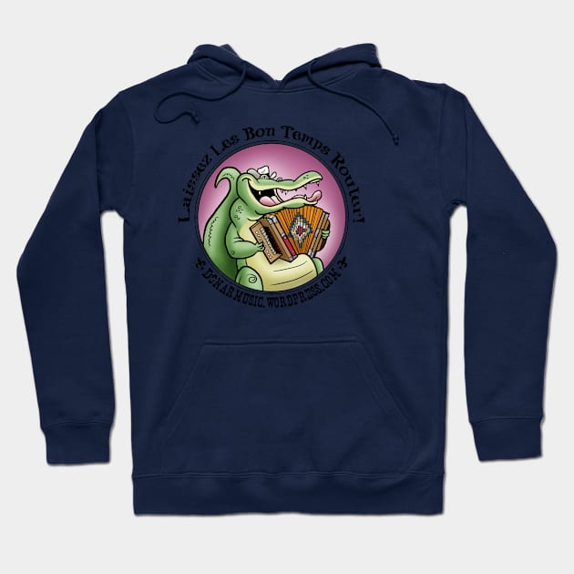 Cajun Gator With Accordion Hoodie by donar